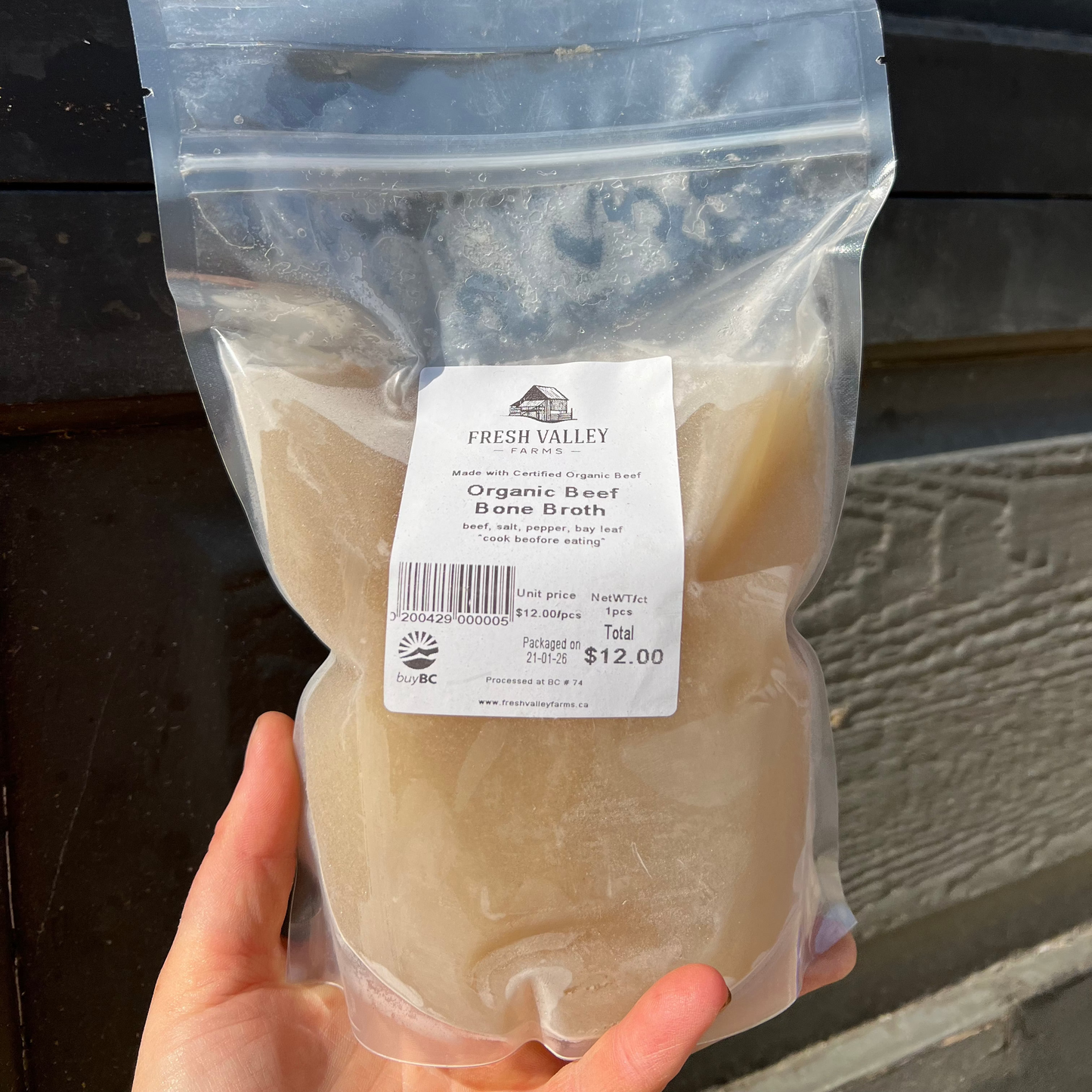 Bone Broth, Beef - Certified Organic - BC