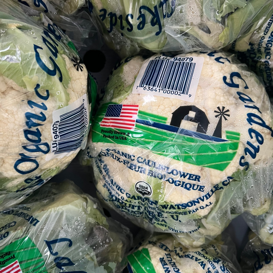 Cauliflower - Certified Organic, USA