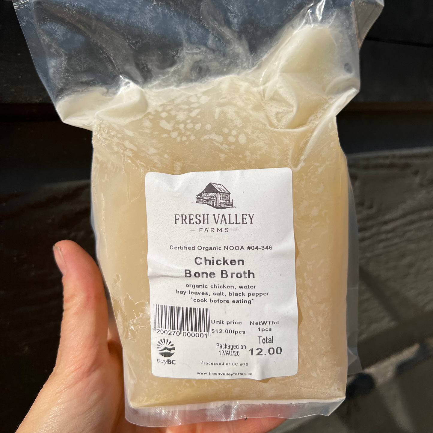 Bone Broth, Chicken - Certified Organic - BC